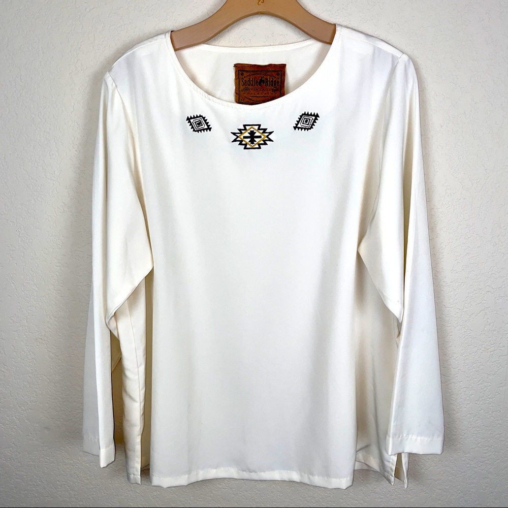 Saddle Ridge Vintage Collection Western Embroidered Blouse